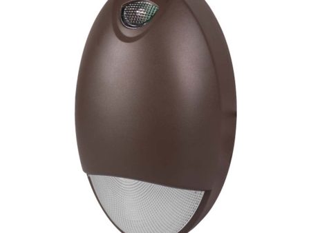 Bronze Outdoor LED Teardrop Emergency Wall Pack with Photocell 5000K Supply