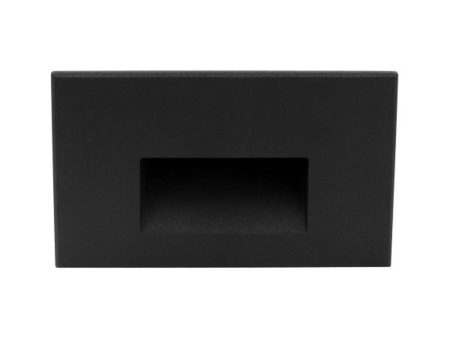 STW Series Horizontal Wet Location LED Step Light Black Online now