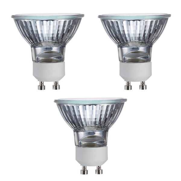 3Pk - Philips 50w MR16 GU10 Flood 25 2800K Dimmable Halogen Bulb on Sale