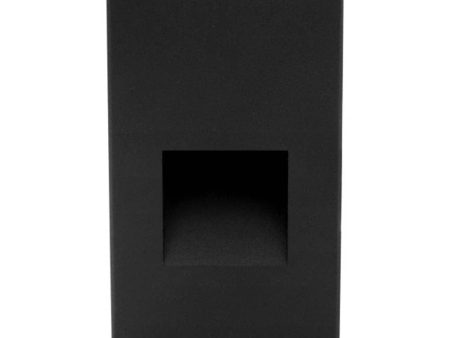 STW Series Vertical Wet Location LED Step Light Black Supply