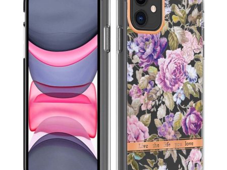 Super slim and durable softcover for iPhone 11 - Purple Peony For Sale