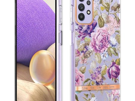 Super slim and durable softcover for Samsung Galaxy A13 4G - Purple Peony Fashion