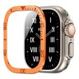 Apple Watch Ultra 2 49mm   Ultra 49mm Tempered Glass Screen Protector  - Orange Online now