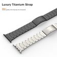 Titanium alloy strap for Apple Watch Series 9 41mm - Titanium Color For Sale