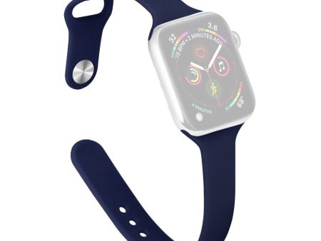 Apple Watch 41mm   40mm   38mm Slim Bands Wrist Strap - Midnight Blue on Sale