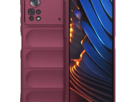 Soft gripformed cover for Xiaomi Poco X4 Pro 5G - Wine Red Online Hot Sale