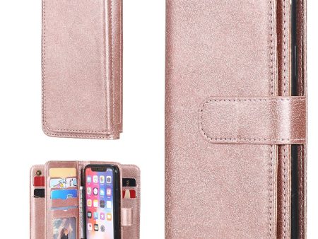 10-slot wallet case for iPhone XS - Rose Gold Online now