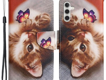 Wonderland Samsung Galaxy S24 flip case - Butterfly   Cat For Cheap