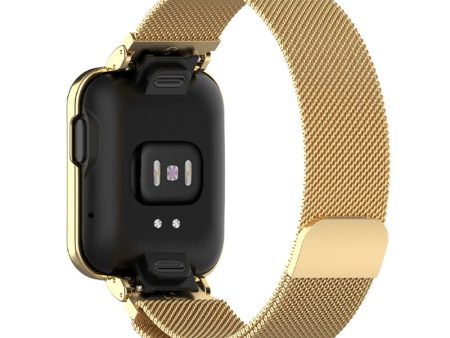 Xiaomi Mi Watch Lite   Redmi Watch simple stainless steel watch strap - Gold Online