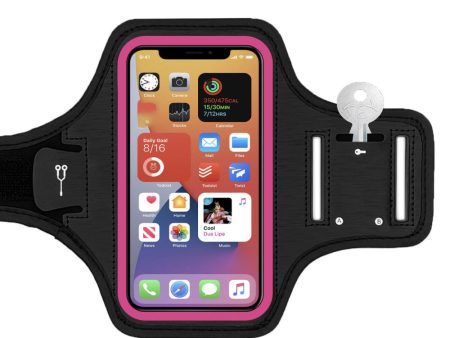 Universal fitness sports armband for 6.1 inch phone - Rose Cheap