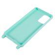 Thin TPU case with a matte finish and adjustable strap for Samsung Galaxy A52s 5G   A52 5G   A52 - Light Green Hot on Sale