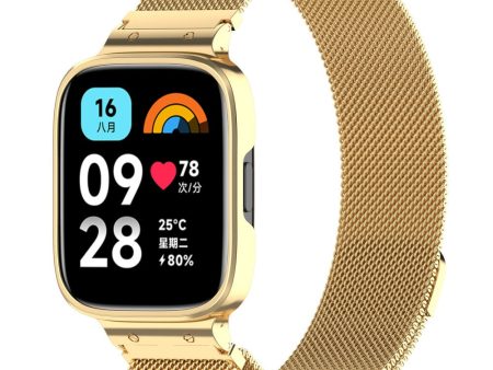 Xiaomi Redmi Watch 3 Active   Lite 3 milanese stainless steel strap -  Gold For Discount