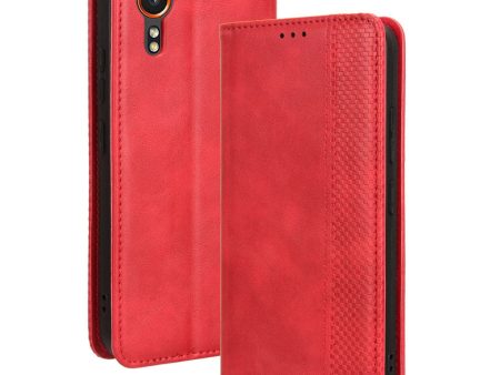 Bofink Vintage Samsung Galaxy Xcover 7 leather case - Red Online Hot Sale