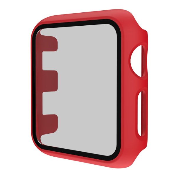 Apple Watch Series 9 45mm integrated cover with tempered glass - Red Hot on Sale