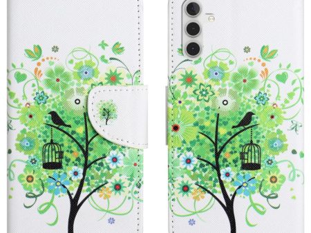 Wonderland Samsung Galaxy A35 flip case - Green Tree on Sale