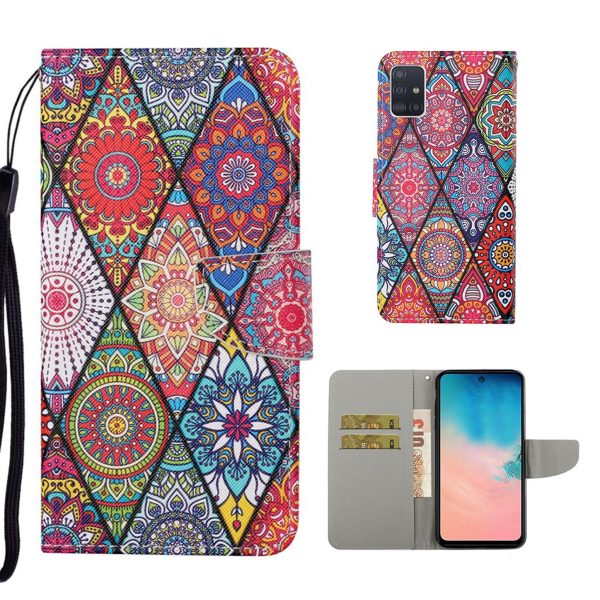 Wonderland Samsung Galaxy A71 flip case - Mandala Pattern Supply