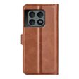 Wallet-style leather case for OnePlus 10 Pro - Light Brown on Sale