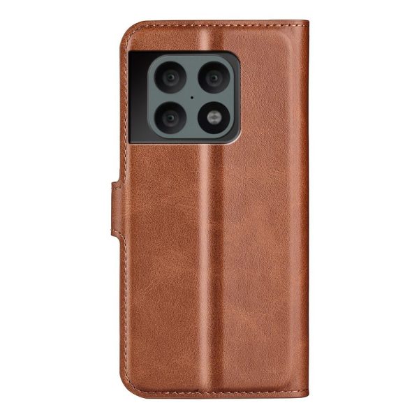 Wallet-style leather case for OnePlus 10 Pro - Light Brown on Sale