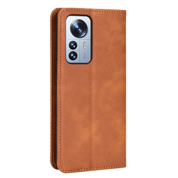 Bofink Vintage Xiaomi 12 Pro leather case - Brown For Sale