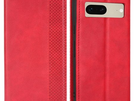 Bofink Vintage Google Pixel 7 leather case - Red Online Hot Sale