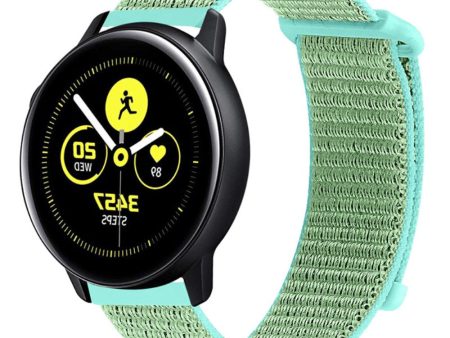 20mm nylon loop watch strap for Samsung Galaxy Watch - Green Hot on Sale