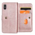 10-slot wallet case for iPhone XS - Rose Gold Online now