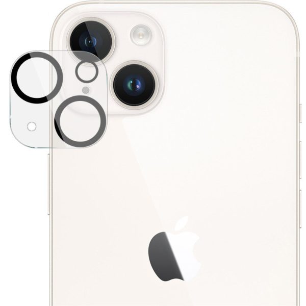 IMAK glass camera protector with acrylic lens cap for iPhone 15   15 Plus - Black Edition Cheap