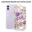 Super slim and durable softcover for iPhone 11 - Purple Peony For Sale