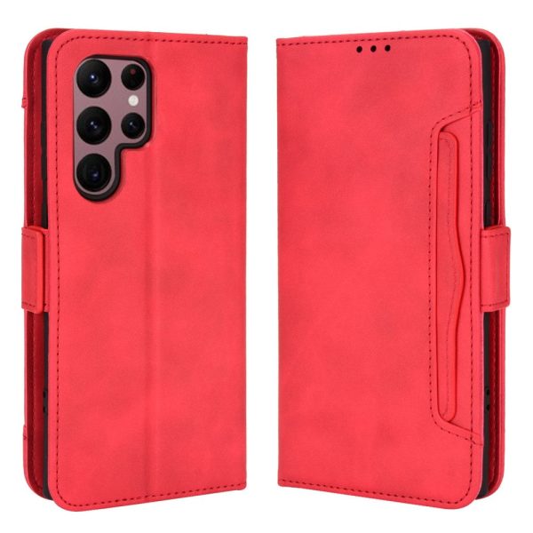 Bofink Vintage Samsung Galaxy S22 Ultra leather case - Red Fashion