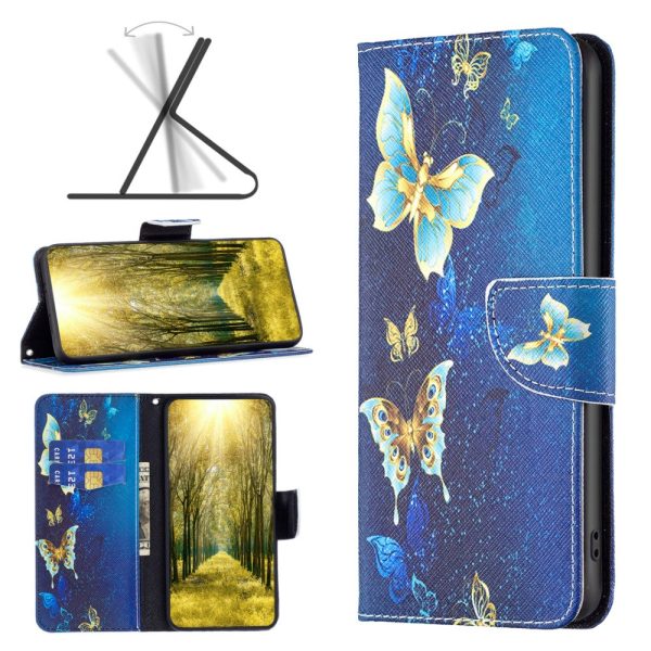 Wonderland Samsung Galaxy S24 flip case - Golden Butterflies on Sale