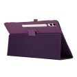 Purple leather tablet cover with bi-fold stand for Samsung Galaxy Tab S9 Ultra Cheap