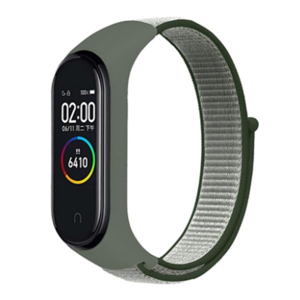 Xiaomi Mi Band 7   6   5 nylon watch strap - Dark Olive Green Online