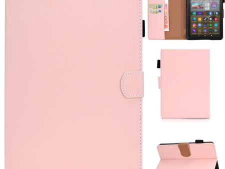 Pink leather tablet case with stitching line for Amazon Kindle 11th Gen (2022) Hot on Sale