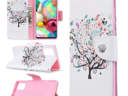 Wonderland Samsung Galaxy A71 flip case - Flower Tree For Cheap