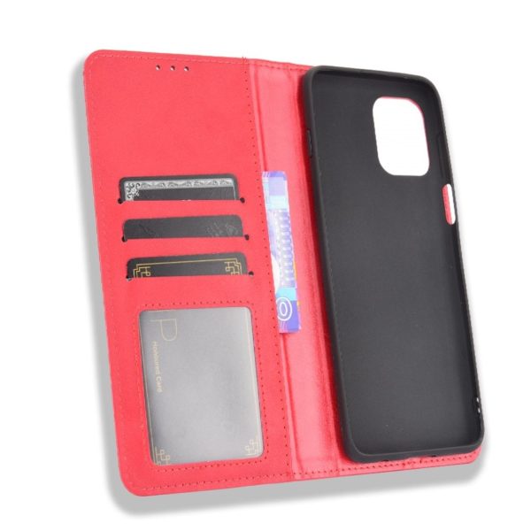 Bofink Vintage Motorola Moto G100 leather case - Red Online Sale