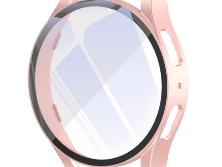 Samsung Galaxy Watch 6 (40mm) cover with tempered glass - Bright Rose Gold Fashion