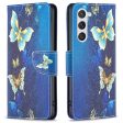 Wonderland Samsung Galaxy S24 flip case - Golden Butterflies on Sale