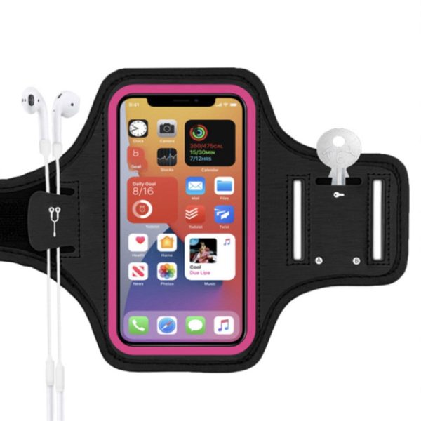 Universal fitness sports armband for 6.1 inch phone - Rose Cheap