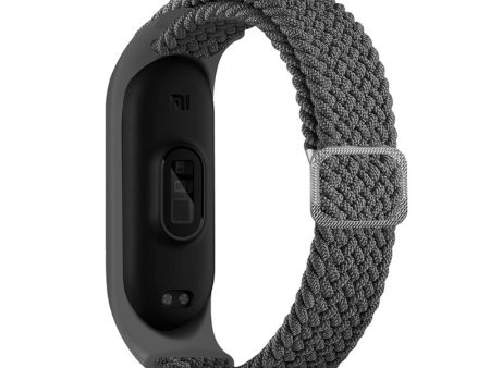 Xiaomi Mi Band 7   6   5 elastic nylon watch strap - Grey Sale