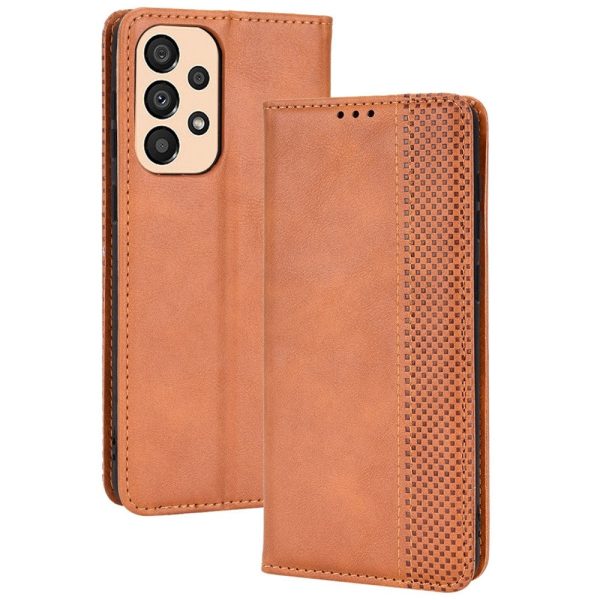 Bofink Vintage Samsung Galaxy A33 5G leather case - Brown Supply