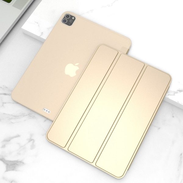 iPad Pro 11 (2022 2021 2020) Tri-fold Smart Wake Sleep Tablet Case - Gold Fashion