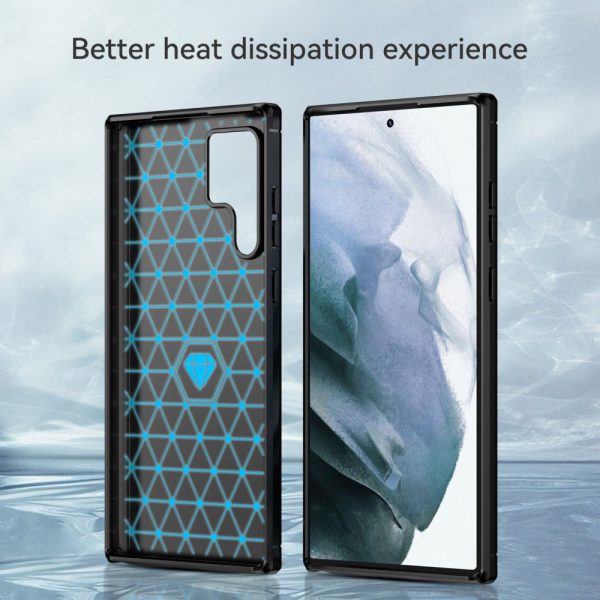 Carbon Flex case - Samsung Galaxy S22 Ultra - Black Online now