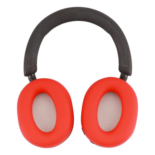 Silicone Earpad Protective Cover for Sony WH-1000XM5 Headphones - Red Sale