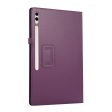 Purple leather tablet cover with bi-fold stand for Samsung Galaxy Tab S9 Ultra Cheap