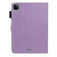 Purple Imprinted Plum Blossom Pattern Tablet Cover Versatile Leather Case with Stand for iPad Pro 11 (2018-2022) Online now