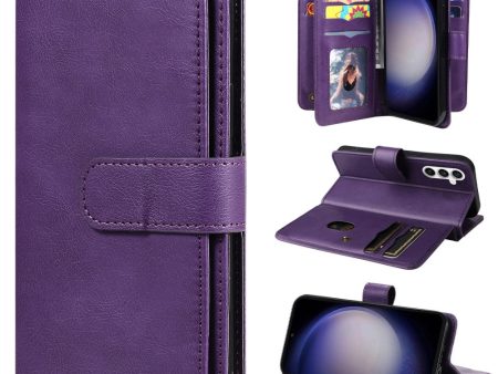 10-slot wallet case for Samsung Galaxy S23 FE  - Purple Sale