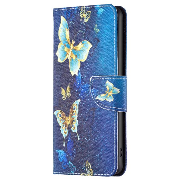 Wonderland Samsung Galaxy S24 flip case - Golden Butterflies on Sale