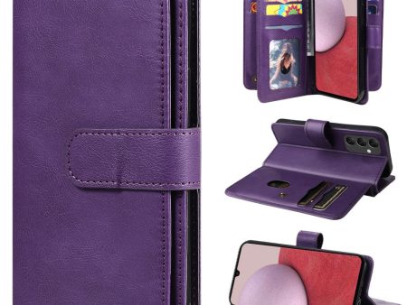 10-slot wallet case for Samsung Galaxy A14 - Purple Online now