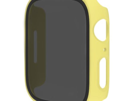 Apple Watch Series 9 41mm protective cover with tempered glass - Yellow Discount