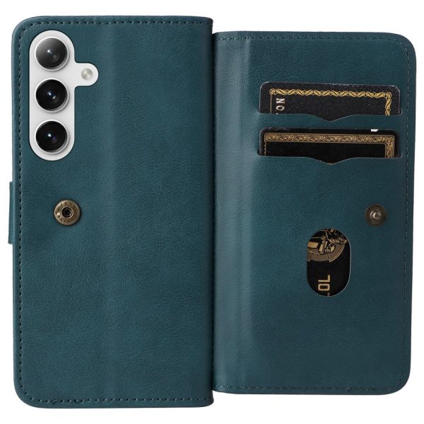 10-slot Samsung Galaxy S24 Plus wallet case - Green Fashion